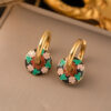 1328 Gold Plated Necklace & Earrings