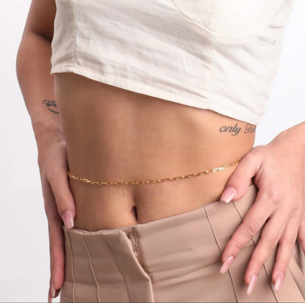 1336 Gold Plated Belly Chain - Image 3