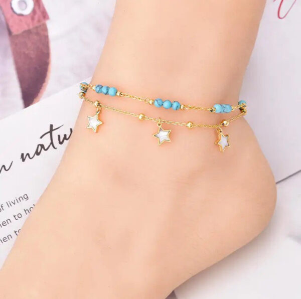 1341 Gold Plated Anklet - Image 4