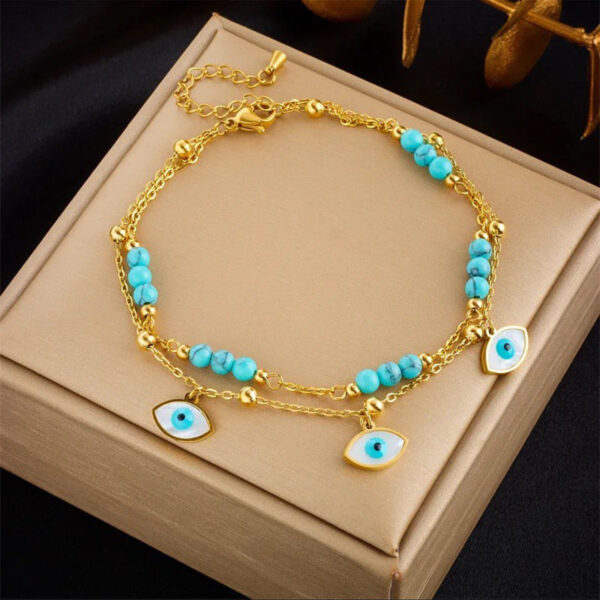 1342 Gold Plated Anklet - Image 2
