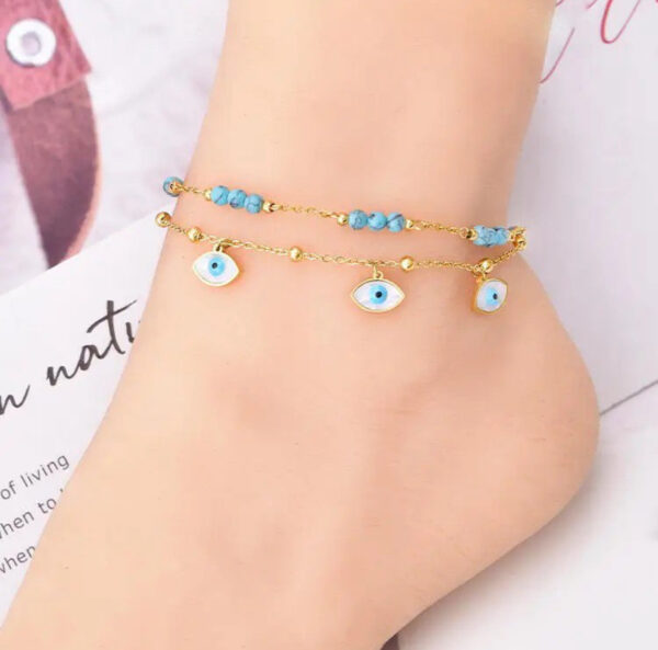 1342 Gold Plated Anklet - Image 3
