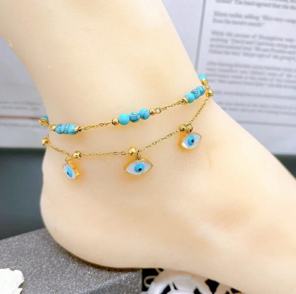 1342 Gold Plated Anklet - Image 4
