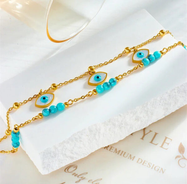 1342 Gold Plated Anklet - Image 6