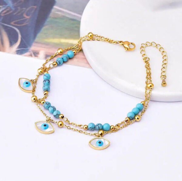 1342 Gold Plated Anklet - Image 7