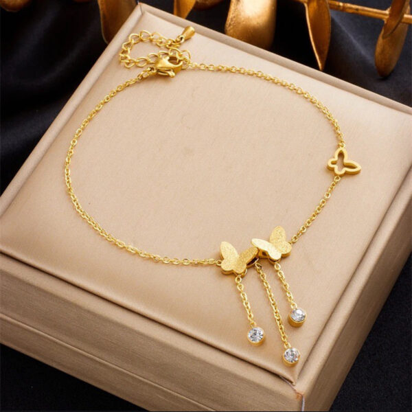 1343 Gold Plated Anklet - Image 2