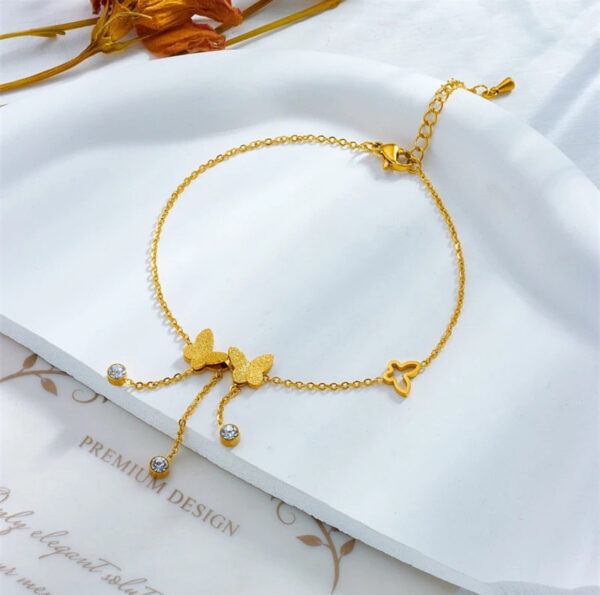 1343 Gold Plated Anklet - Image 3