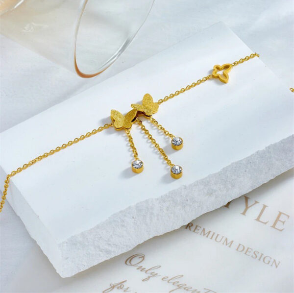 1343 Gold Plated Anklet - Image 4