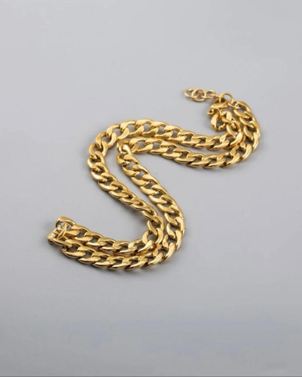 1350 Gold Plated Necklace & Bracelet - Image 8