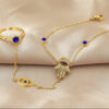 1344 Gold Plated Finger Bracelet