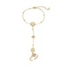1348 Gold Plated Finger Bracelet