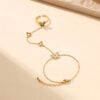 1349 Gold Plated Finger Bracelet