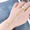 1349 Gold Plated Finger Bracelet