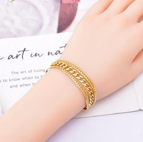 1363 Gold Plated Bracelet - Image 3