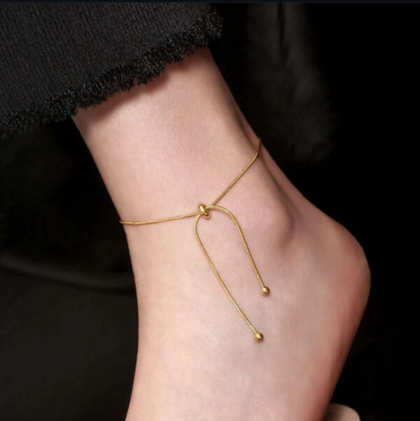 1365 Gold Plated Anklet - Image 4