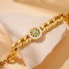 1372 Gold Plated Necklace & Bracelet