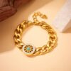 1372 Gold Plated Necklace & Bracelet