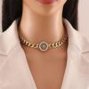 1372 Gold Plated Necklace & Bracelet