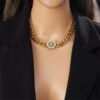 1372 Gold Plated Necklace & Bracelet