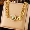 1372 Gold Plated Necklace & Bracelet