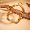 1372 Gold Plated Necklace & Bracelet