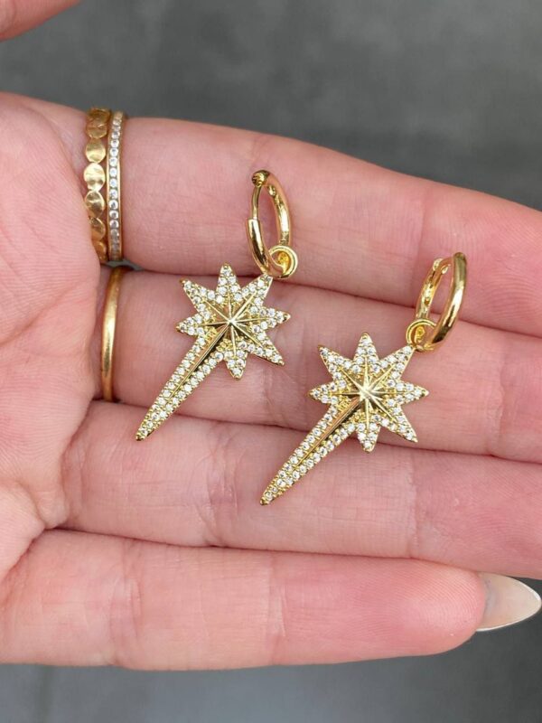 1388 Gold Plated Earrings - Image 2