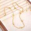1393 Gold Plated Necklace & Bracelet