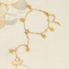 1392 Gold Plated Finger Bracelet