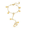 1392 Gold Plated Finger Bracelet