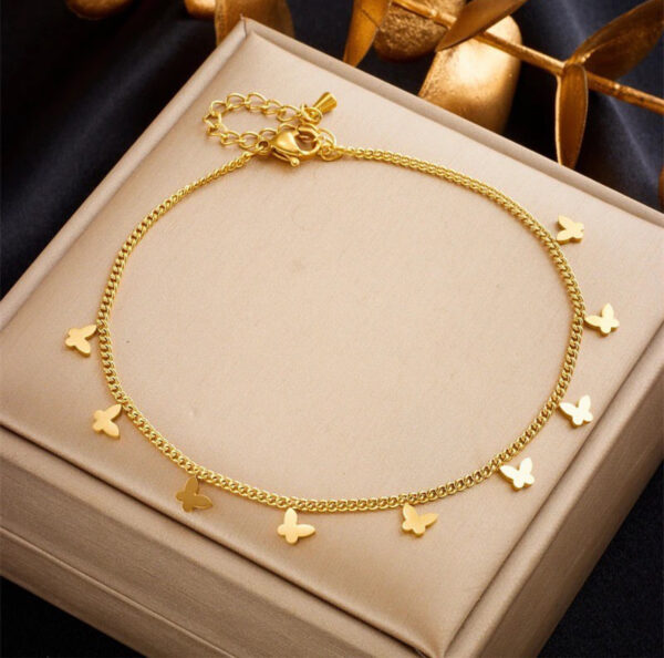 1397 Gold Plated Anklet - Image 2