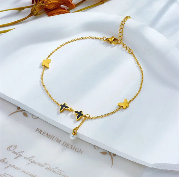 1396 Gold Plated Anklet - Image 4