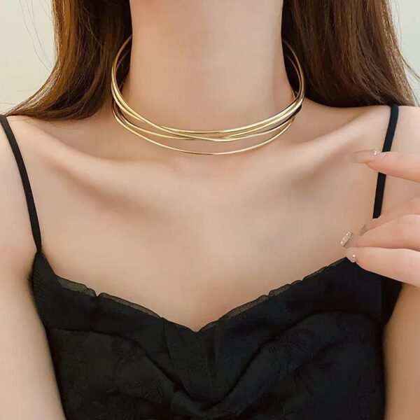 1403 Gold Plated Choker - Image 4