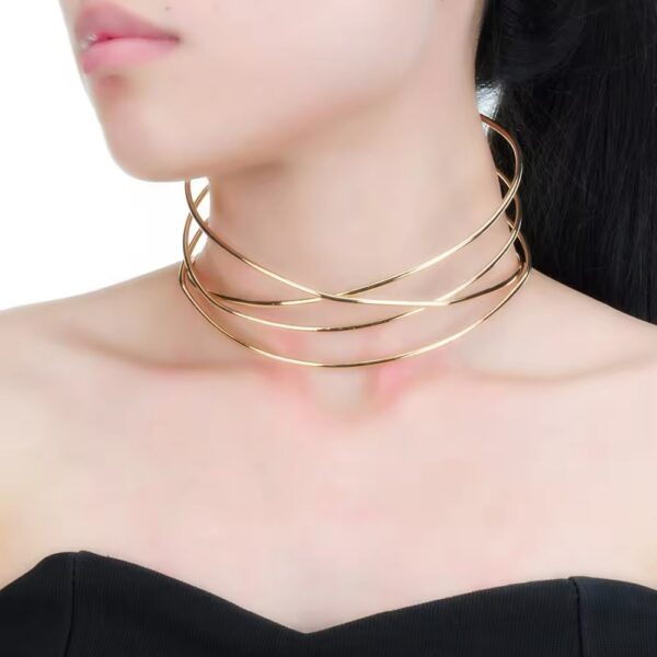 1403 Gold Plated Choker - Image 3