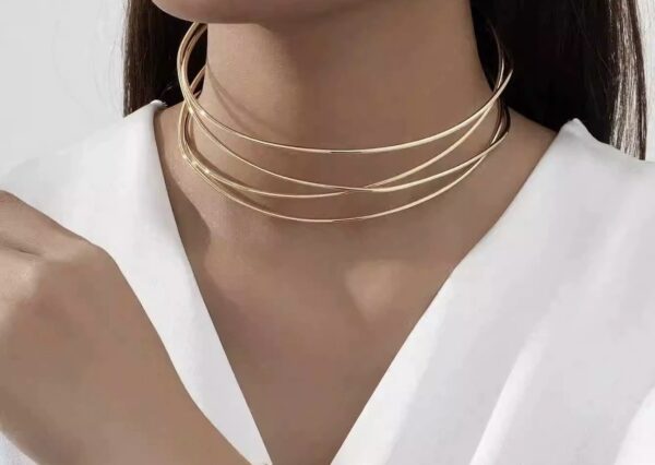 1403 Gold Plated Choker - Image 5