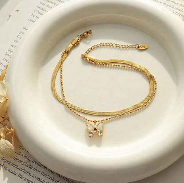 1425 Gold Plated Anklet - Image 6