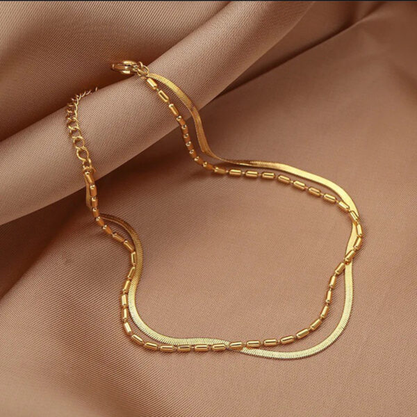 1428 Gold Plated Anklet - Image 2