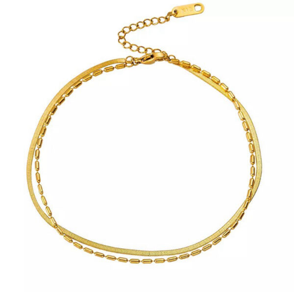 1428 Gold Plated Anklet - Image 5