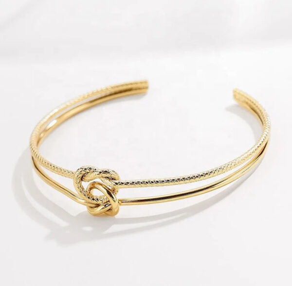 1468 Gold Plated Bangle - Image 2