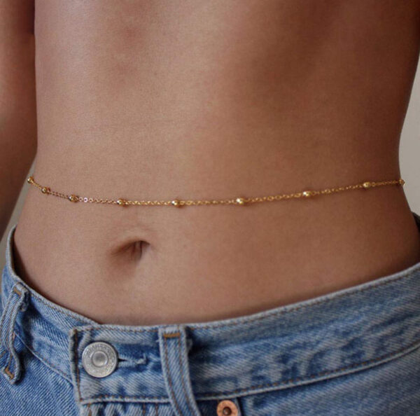 1474 Gold Plated Belly Chain