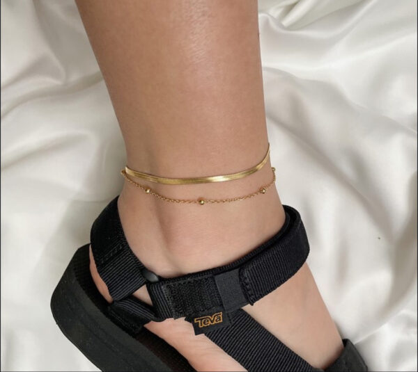 1385 Gold Plated Anklet - Image 3