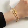 1418 Gold Plated Bracelet