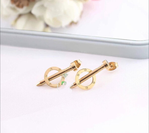 1490 Gold Plated Earrings - Image 2