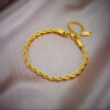 1497 Gold Plated Necklace & Bracelet
