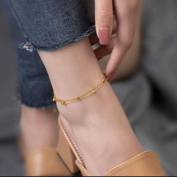 1495 Gold Plated Anklet - Image 3