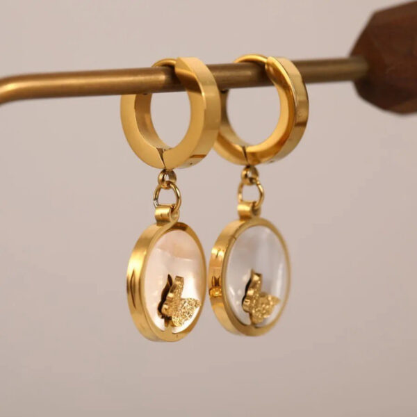 1492 Gold Plated Earrings - Image 2