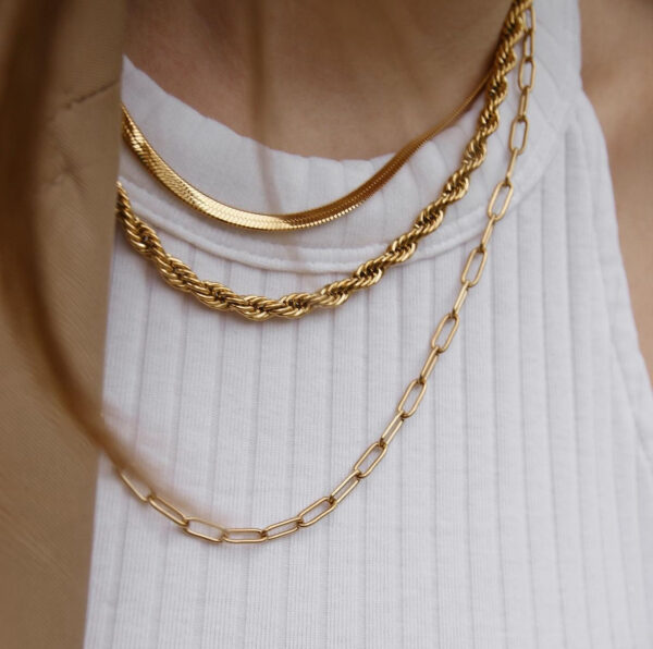 1484 Gold Plated Necklace - Image 3