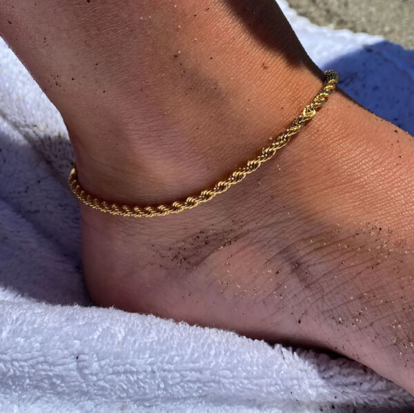 1496 Gold Plated Anklet - Image 5