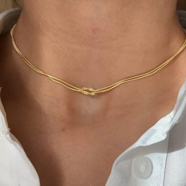 1498 Gold Plated Necklace - Image 3