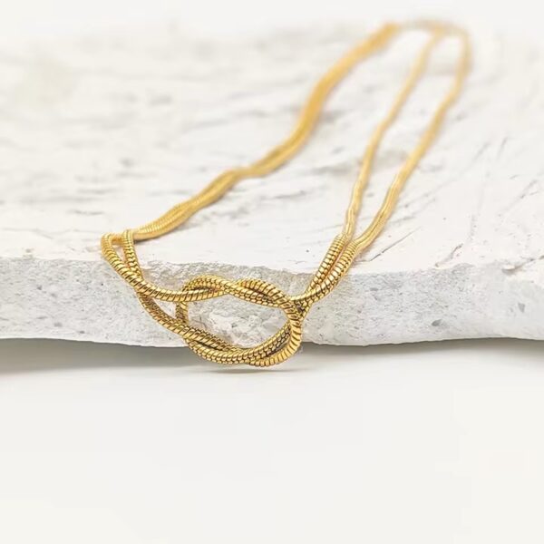 1498 Gold Plated Necklace - Image 4
