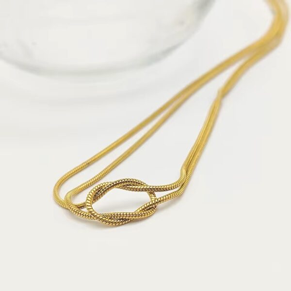 1498 Gold Plated Necklace - Image 6