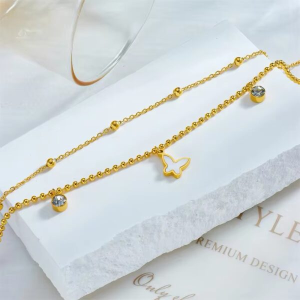 1502 Gold Plated Anklet - Image 5